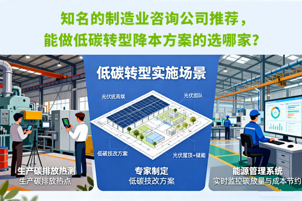 知名的制造業咨詢公司推薦，能做低碳轉型降本方案的選哪家？